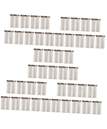 FOMIYES 45 Sheets Waterproof Eyebrow Stickers Make up Kit Makeup Eyebrows Sticker Temporary Brow Tattoos 3d