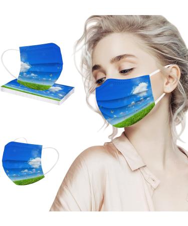 10PC Adults 3 Ply Disposable_Face_Mask Breathable Elastic Earloops for Men Women Daliy Use - Buy Online on GoSupps.com
