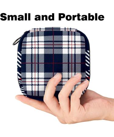 Portable Checkered Storage Bags for Women's Bandages & Menstrual Products - Multi-Colored | Ideal for School & Office - Buy Online on GoSupps.com