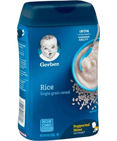 Gerber Baby Cereal DHA and Probiotic Rice 8 Oz - Buy Online on GoSupps.com