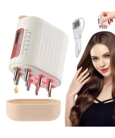 Syayw Hair Oil Applicator, Scalp Massage Oil Applicator, Hair Oiling Massage Applicator, 6ml Vibrating Applicator, 2 in 1 Applicator for Hair Growth