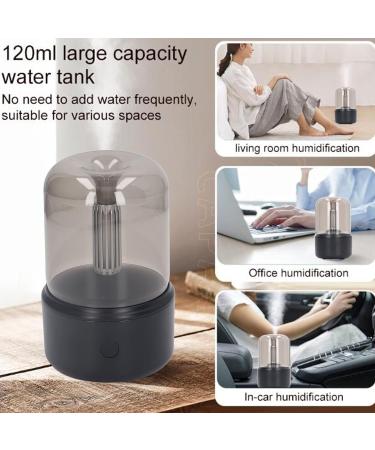 Topiky 120ml Aroma Diffuser - Portable Noiseless Essential Oil Diffuser for Home Spa & Yoga | Waterless Candlelight Air Humidifier with Car-Off Protection - Buy Online on GoSupps.com