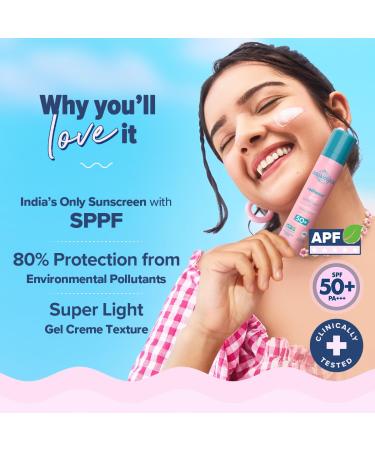 Aqualogica Radiance+ Niacinamide SPF 50 Sunscreen with PA+++ for UVA/B & Blue Light Protection | Sun & Device Screen Light Protector | Lightweight & Fragrance-Free | 1.76 Oz/50g - Buy Online on GoSupps.com