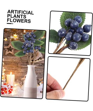 Zerodeko 15 Pcs Artificial Berry Cuttings Artificial Berry Stem Decoration Fake Berry Faux Greenery Garland Faux Floral Artificial Berry Picks Blue Decorations Plant Iron Branch Christmas Dark Bluex3pcs 18X7.5X3CMx3pcs - Buy Online on GoSupps.com