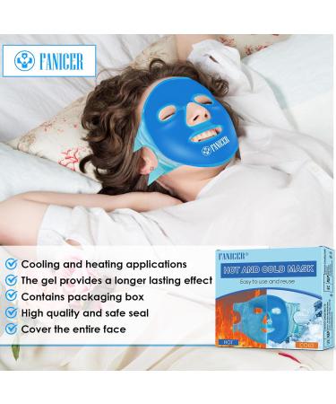 Cooling Face Mask Cold Gel Face Mask Refreshing Mask Hot and Cold Compress for the Face to Relieve Stress Can be used on both sides Reusable - Buy Online on GoSupps.com