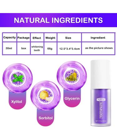 Purple Teeth Whitening Toothpaste | Brighten & Clean Yellow Teeth | Best Toothpaste for White Teeth - Buy Online on GoSupps.com