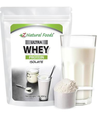 Whey Protein Isolate - Unflavored - All Natural Protein Powder Made in The USA - Mix in A Smoothie, Shake, Drink, Or Recipe - Hormone Free, Unsweetened, Non GMO, Kosher & Gluten Free - 1 lb Unflavored 1 Pound (Pack of 1) - Buy Online on GoSupps.com