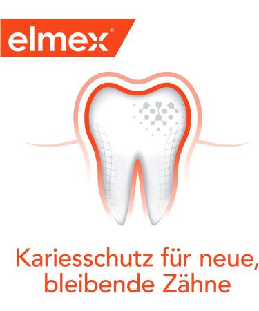 Elmex Toothpaste Junior 6-12 Years - 75ml Fluoride 1400 ppm for Effective Caries Protection (4-Pack) - Buy Online on GoSupps.com