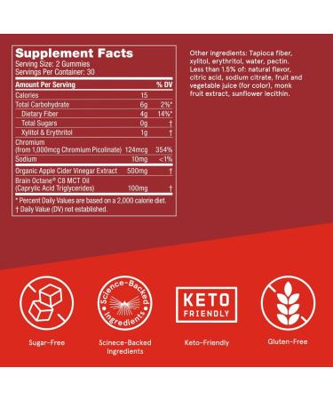 Bulletproof Apple Cider Vinegar Max Sugar-Free Gummies - 60 Count Keto Supplement for Cravings | Buy Online - Buy Online on GoSupps.com