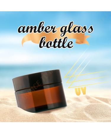 Tuakimce 10 Pack 30ml Refillable Cosmetic Glass Cream Containers with Lid - Ideal for Creams Lotions & Essential Oils - Buy Online on GoSupps.com