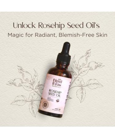 BEMT Rosehip Oil Cold-Pressed Unrefined & 100% Pure | Lightweight Fast-Absorbing Facial Oil | For All Skin Types | 50 ml - Buy Online on GoSupps.com