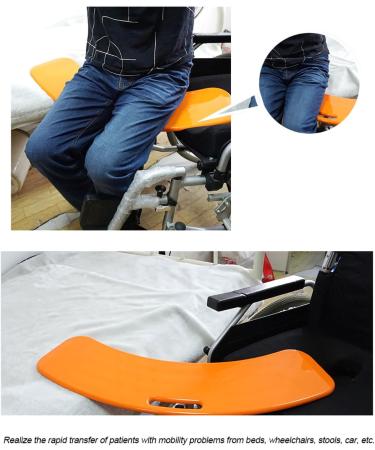 YXCMD Curved Transfer Board for Seniors & Disabled - High-Performance Sliding Aid Device (Holds Up to 200kg) - Orange - Buy Online on GoSupps.com