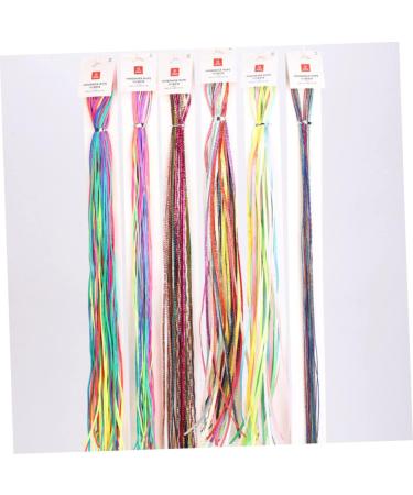 minkissy 7 Sets Colored Hair Rope Braided Hair Scrunchies Ties Ribbon Elastic Hair Ropes Hair Tinsel Ribbon for Hair Hiphop Hair Tie Braid Headdress Molding Line Hip Hop Child Polyester - Buy Online on GoSupps.com
