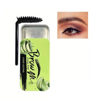 Pemarlis Professional Eyebrow Gel - Sculpting Wax Eyebrow Gel Eyebrow Soap Kit For Natural and Waterproof Styling Creating Three-Dimensional Eyebrows Aloe Vera