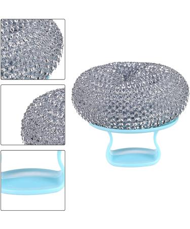 Wool Scrubber - Steel Scouring Pad | Kitchen Cleaning Tool | Wire Cleaning Ball Utensil Scrubber | Steel Wool Scrubber with Handle for Pots Pans Ovens Oven Racks Sinks Baking Trays Grills Silver - Buy Online on GoSupps.com
