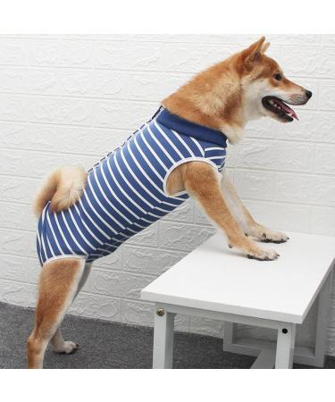 Luxury Dog Coat for Post-Operation Comfort | XL Blue Cuddly Vest for Dogs & Cats Ideal for Belly Wounds - Buy Online on GoSupps.com