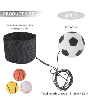 ECLIPSEGUARD 4 Pieces Springball Set | Wrist & Forearm Trainer | Elastic Cord Ball for Tension Relief & Pain Reduction - Buy Online on GoSupps.com