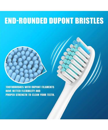Asocrew Replacement Toothbrush Heads Compatible with Philips Sonicare for C1/C2/C3/G2 | Electric Brush Heads for Sonicare Plaque Control ProtectiveClean 4100/5100/6100 | HX9023-HX614XA - Buy Online on GoSupps.com