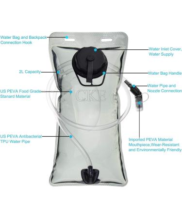 CKE Hydration Bladder 2L/3L for Backpack Hydration Pack | Running, Hiking, Biking, Climbing | Gray - Buy Online on GoSupps.com