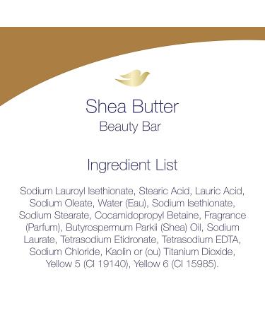 Dove Shea Butter Beauty Bar 3.75 oz 8 Bars Vanilla - Moisturizing Gentle Skin Cleanser for Soft Skin Care - More Moisturizing Than Bar Soap - Buy Online on GoSupps.com