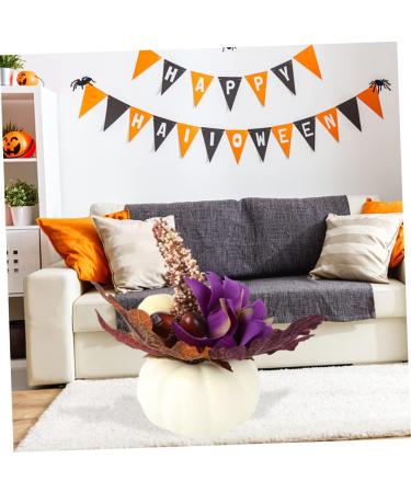 DECHOUS 1pc Halloween Pumpkin Decoration Home Decor Pumpkin Decors Vivid Pumpkin Decor Pumpkin Adornment Pumpkin Ornament Pumpkin Props Decor Party Pumpkin Props White Crafts Fake Pumpkin White 15x5.5cm - Buy Online on GoSupps.com