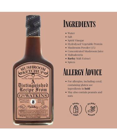 Geo Watkins Mushroom Ketchup 190ml (Pack of 3) - Buy Online on GoSupps.com