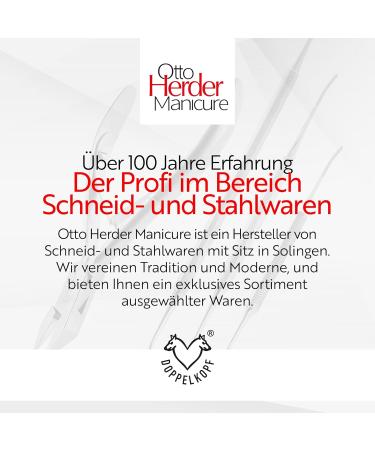 Otto Herder 3-Part Feusspflege Instruments Set - 2 Corner Lifters (17cm & 12.8cm) & Curved/Straight Corner File (15cm) for Optimal Foot Care - International Shipping Available - Buy Online on GoSupps.com