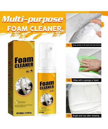 Foam Cleaner For Car Ambitionous Magic Foam Cleaner Foam Drain Cleaner Foam Cleaner All Purpose Car Magic Foam Cleaner Multi-Functional Cleaning Agent Multi-Purpose Foam Cleaner (2pcs 60ml) 2pcs 60ml - Buy Online on GoSupps.com