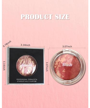  Lestpola Shimmering Pink and Silver Blush Powder Rich Color Water Resistant and Sweat Resistant Durable Suitable for Different Skin Types 14g-05# - Buy Online on GoSupps.com