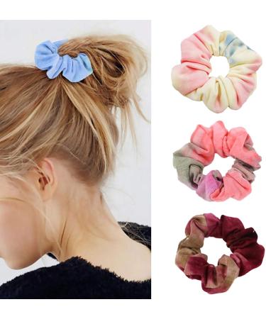 Buy Vegcoo 515-Piece Hair Accessories Set - 15 Batik Scrunchies & 500 Colored Rubber Bands | Pure Cotton Hair Ties for Women - International Shipping - Buy Online on GoSupps.com