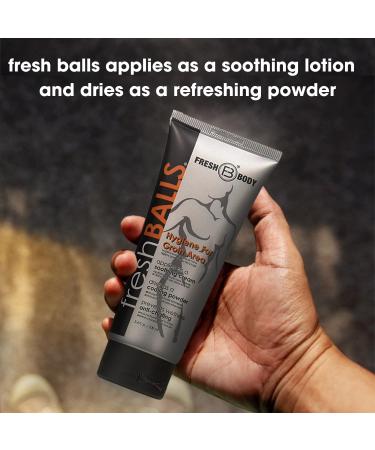 Fresh Body FB Balls Cream & Fresh Feet Spray Bundle - Anti-Chafing Deodorant Lotion & Odor Fighting Foot Spray for Men - Essential Oils 3.4 oz & 4 oz - Buy Online on GoSupps.com