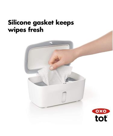 OXO Tot Perfect Pull Wipes Dispenser - Gray | Convenient Wipes Holder - Buy Online on GoSupps.com