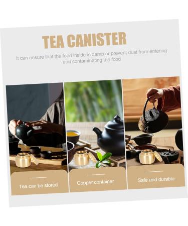 Zerodeko Pure Copper Powder Jar Incense Powder Mini Incense Sticks Loose Pot Durable Canister Tea Storage Jar - Buy Online on GoSupps.com