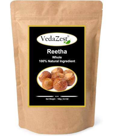 Organic Reetha Soap Nuts Berries - 156g | Hypoallergenic Non-toxic Eco-Friendly Laundry Hair & Body Wash - International Shipping - Buy Online on GoSupps.com