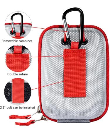 Hard Shell Golf Rangefinder Case - Compatible with Bushnell V2 V3 V4 V5 Pro X2 Pro XE - Silver - Buy Online on GoSupps.com