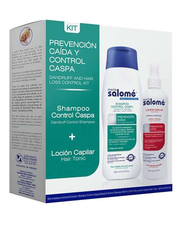 Maria Salome Dandruff Control Shampoo Caspa 400 ML + Maria Salome Capillary Tonic Lotion