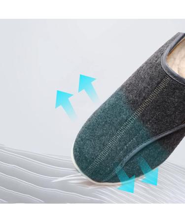MisFun Diabetic Shoes for Women and Men - Warm Velcro Sneakers for Edema & Swollen Feet - Gray - Size 8.5 - Buy Online on GoSupps.com