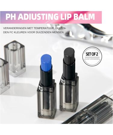 Flkiglm PH Lipstick color changing color changing lip balm Set of 2 moisturizing pH adjusting lip balm Winter Daily restorative care for daily commutes dinners - Buy Online on GoSupps.com