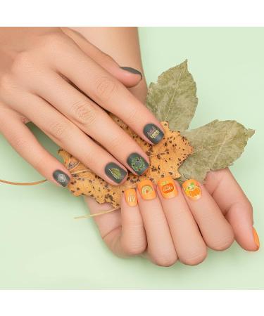 Whaline Fall Halloween Nail Art Stamping Plate Kit - Set of 6 Pumpkin Ghost & Plaid Designs for DIY Manicure | Perfect for Autumn & Thanksgiving - Buy Online on GoSupps.com