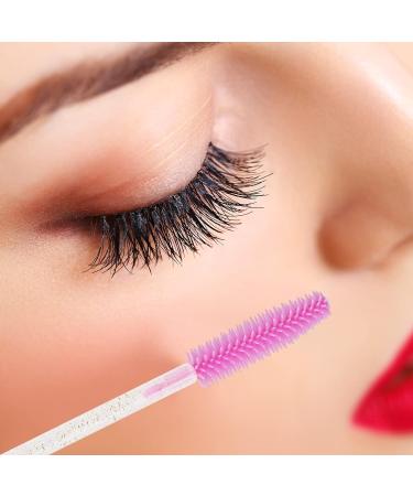 G2PLUS 100 PCS Disposable Silicone Eyelash Brushes - Gold and Pink Mascara Wands for Lash Extensions | 2x50 Crystal Gold and Pink Spoolies - Buy Online on GoSupps.com