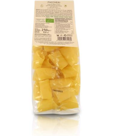  Ferrari Arrighetti Srl Antico Pastificio Morelli 1860 Srl Rice and Corn Paccheri glutenfree ORGANIC 8 packages of 250 g - Buy Online on GoSupps.com