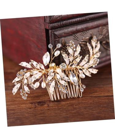 Didiseaon Rhinestone Hairpin Bridal Hair Clip Pearl Hair Clip Wedding Hair Clip Wedding Hair Comb Rhinestone for Hair Rhinestone Side Comb Hair Teasing Comb Bride Dress Hair up - Buy Online on GoSupps.com