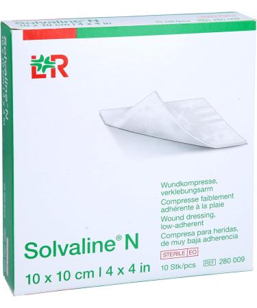 Buy Solvaline N Sterile Compresses 10x10 cm - Pack of 10 for Wound Care | International Shipping Available - Buy Online on GoSupps.com