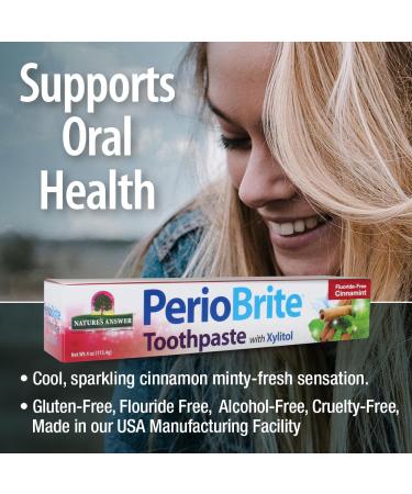 PerioBrite Natural Toothpaste Cinnamint - 4 oz by Natures Answer | Buy Online for Global Shipping - Buy Online on GoSupps.com