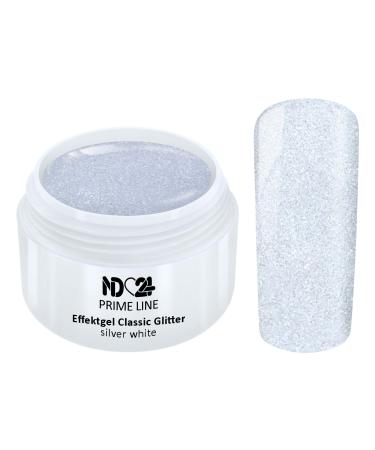 Prime Line UV Color Effect Gel - Silver White - Made in Germany - 5ml
