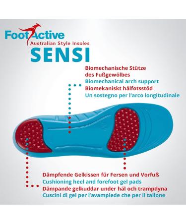 FootActive Sensi Insoles for Sensitive Feet - Comfort for Heels & Balls - Size 44/45 EU - Beige - Buy Online on GoSupps.com