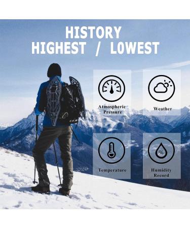 SUNROAD Altimeter Barometer Compass Multifunction Digital Mini Thermometer/Hygrometer/Pedometer for Outdoor Fans Mountaineering iking Camping Climbing  Ipx4 Grade Waterproof  Weather  Flashlight - Buy Online on GoSupps.com