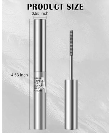 Washable Metal Rod Mascara Black Waterproof Tubing Mascara Volume and Length 3D Skinny Curling Iron Wand Mascara Long Lasting Smudge-Proof Non Clumping Lengthening Fiber Lash Mascara Makeup for Women - Buy Online on GoSupps.com