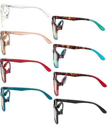 Eyekepper 8 Pack Blue Light Blocking Reading Glasses - Vintage Computer Readers with Yellow Tint +2.50 Strength - Block Harmful Blue Light - 8 Pairs - Buy Online on GoSupps.com