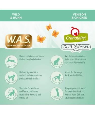 Granatapet Delicatessen Wild & Chicken Dry Cat Food 1.8 kg - Grain-Free Sugar-Free Tasty Feed for Adults - Buy Online on GoSupps.com